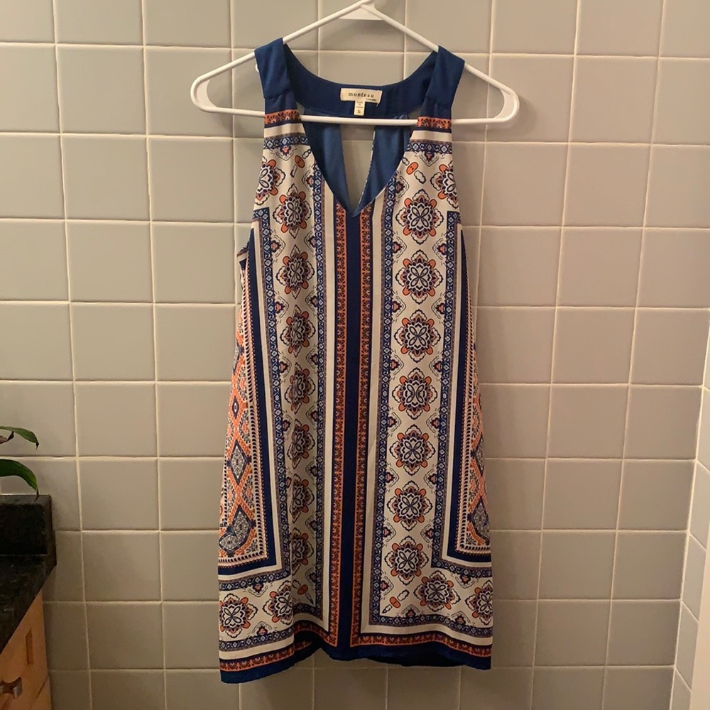 Colorful dress, size small, Monteau brand